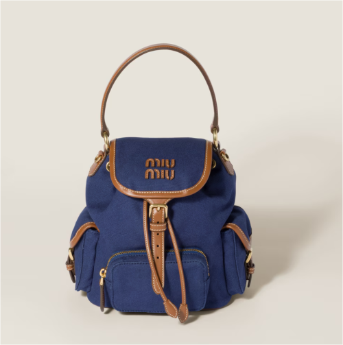 Miu Miu Canvas Backpack