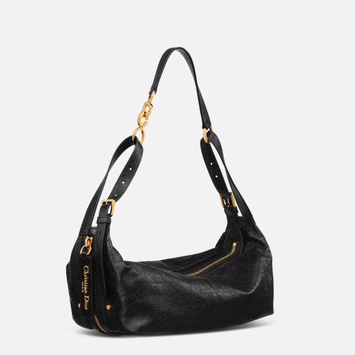 Dior Medium D-Journey Bag in Crinkled Calfskin