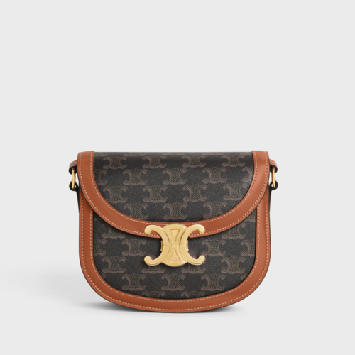 Celine Teen Besace Triomphe IN TRIOMPHE CANVAS AND CALFSKIN