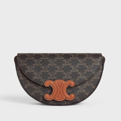 Celine Besace Cuir Triomphe IN TRIOMPHE CANVAS AND CALFSKIN