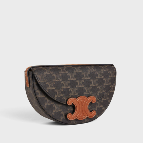 Celine Besace Cuir Triomphe IN TRIOMPHE CANVAS AND CALFSKIN