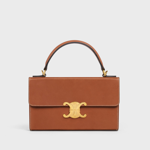 Celine Box Triomphe in Natural Calfskin