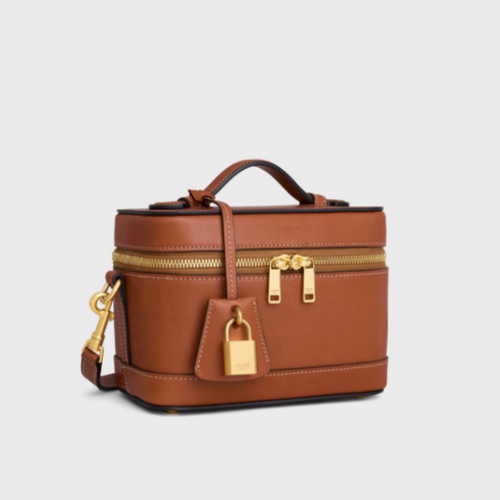Celine Vanity Case in Shiny Calfskin