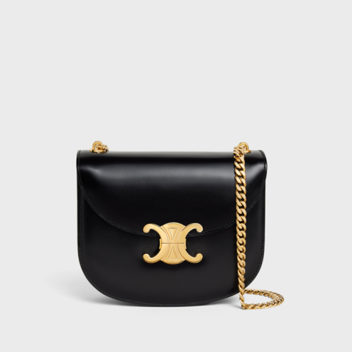 Celine Chain Besace Clea IN SHINY CALFSKIN