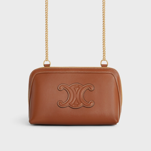 Celine Clutch on Chain Cuir triomphe IN smooth calfskin