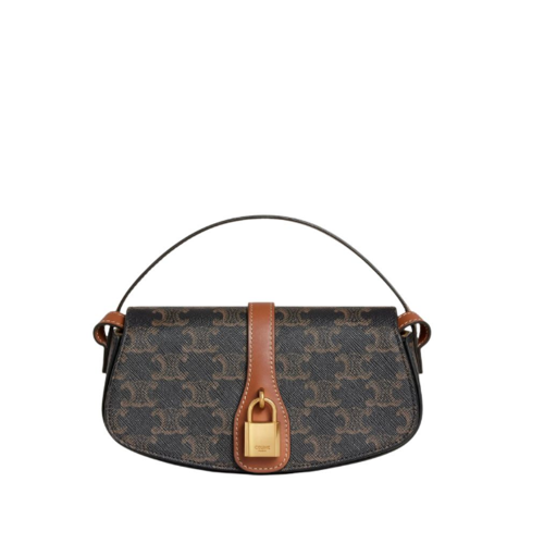 Celine Clutch on Starp Tabou IN TRIOMPHE CANVAS and calfskin