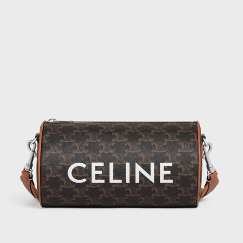 Celine Cylinder Bag in TRIOMPHE CANVAS