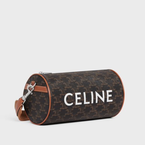 Celine Cylinder Bag in TRIOMPHE CANVAS