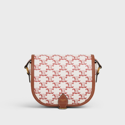 Celine Medium Folco bag IN Triomphe Canvas and calfskin