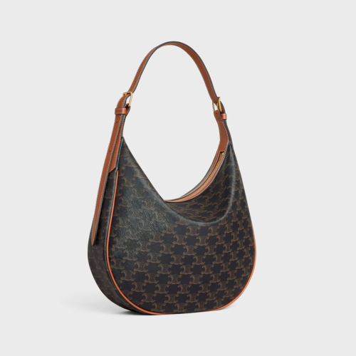 Celine Medium Heloise Bag IN TRIOMPHE CANVAS AND CALFSKIN