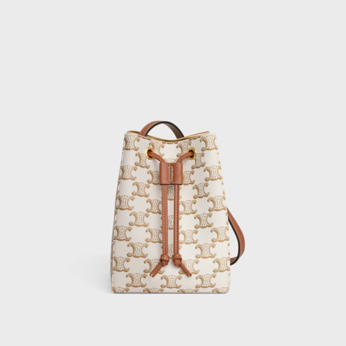 Celine Micro Sailor Bag in TRIOMPHE CANVAS AND CALFSKIN