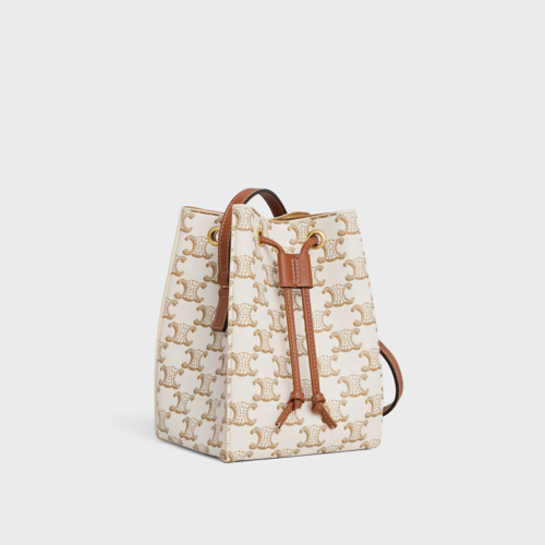 Celine Micro Sailor Bag in TRIOMPHE CANVAS AND CALFSKIN