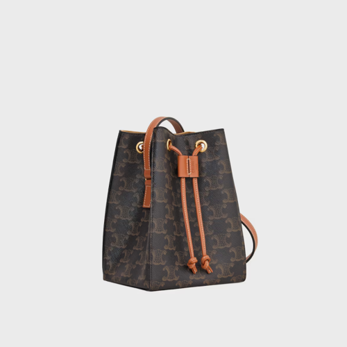 Celine Micro Sailor Bag in TRIOMPHE CANVAS AND CALFSKIN