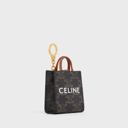 Celine Micro Vertical Cabas IN Triomphe Canvas and Calfskin