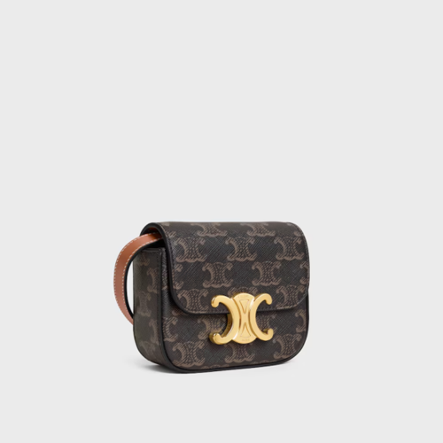 Celine Mini Claude IN TRIOMPHE CANVAS and calfskin