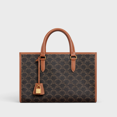 Celine Mini Horizontal Cabas IN TRIOMPHE CANVAS AND CALFSKIN