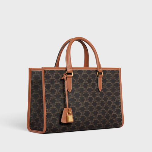 Celine Mini Horizontal Cabas IN TRIOMPHE CANVAS AND CALFSKIN