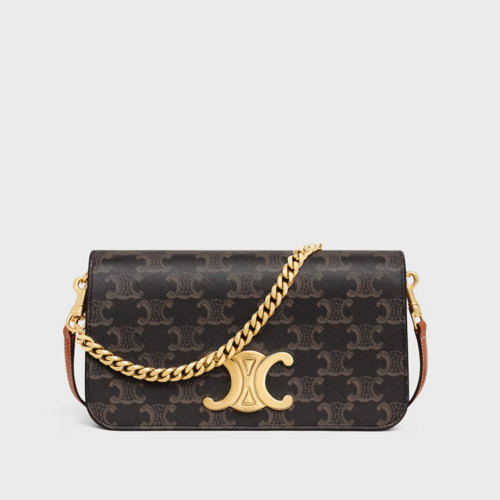 Celine Multipochette IN TRIOMPHE CANVAS and calfskin