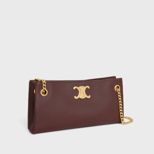 Celine Newspaper Chain Bag Triomphe Soft in SUPPLE CALFSKIN