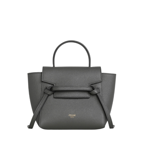 Celine Pico Belt Bag In Grained Calfskin