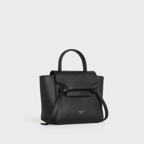 Celine Pico Belt Bag In Grained Calfskin