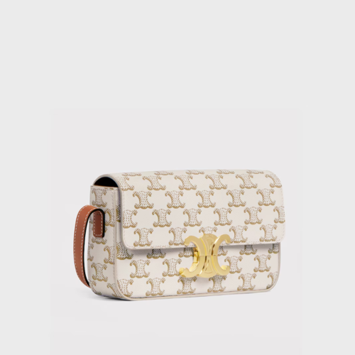 Celine Shoulder Bag Claude IN Triomphe canvas and calfskin