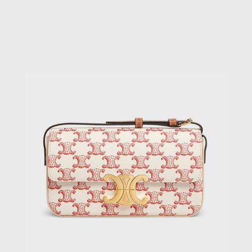 Celine Shoulder Bag Claude IN Triomphe canvas and calfskin