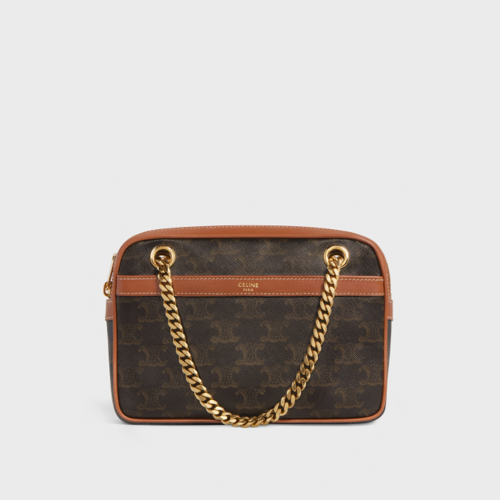 Celine Small Patapans in Triomphe Canvas and calfskin