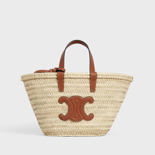 Celine Teen Classic Panier IN Palm leaves and Calfskin