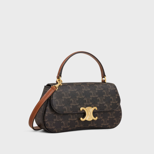 Celine Teen Lola IN Triomphe Canvas and Calfskin