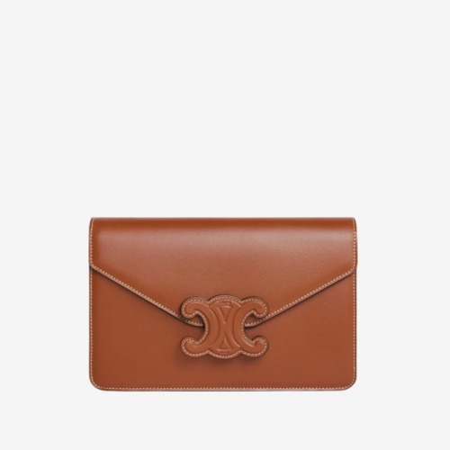 Celine Wallet on Chain Triomphe in Shiny Calfskin