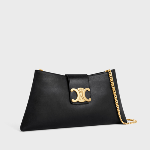 Celine Wiltern Clutch Triomphe Soft In Smooth Calfskin