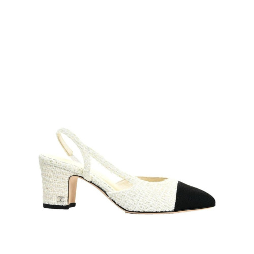 CHANEL 23SS Tweed Flat Shoes Sling Bag