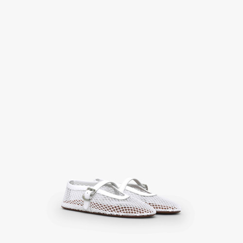 Alaia BALLET FLATS IN FISHNET