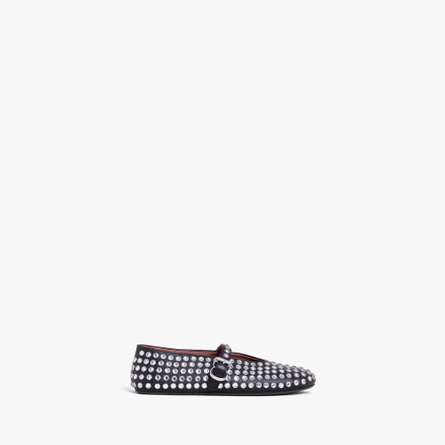 Alaia STRASS LAMBSKIN BALLET FLATS
