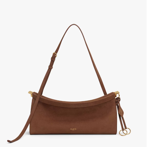 ALAIA LE CLICK EAST WEST MEDIUM BAG IN NUBUCK