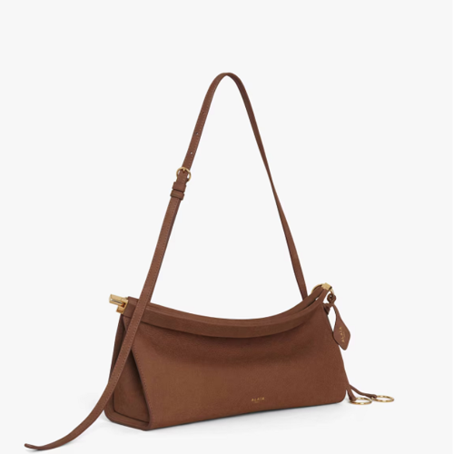 ALAIA LE CLICK EAST WEST MEDIUM BAG IN NUBUCK