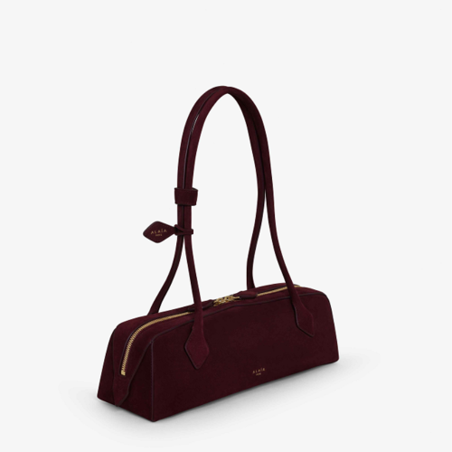 ALAIA LE TECKEL MEDIUM BAG IN SUEDE GOATSKIN