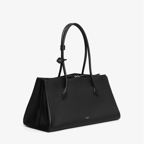 ALAIA LE TECKEL TOTE BAG IN SHINY GRAINED CALFSKIN