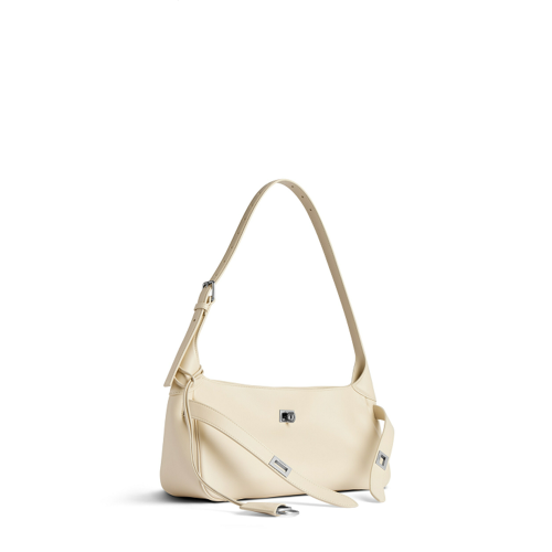 Balenciaga Womens Bel Air Shoulder Bag Small in Soya