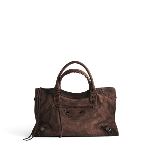 Balenciaga Womens Le City Bag Medium in Light Espresso