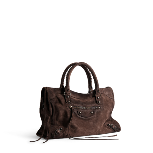 Balenciaga Womens Le City Bag Medium in Light Espresso