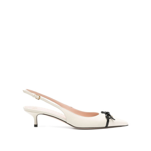 Valentino Garavani Bepointy patent leather and kidskin slingback pump