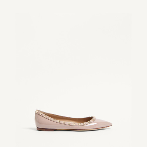 Valentino Patent Rockstud Ballet Flat