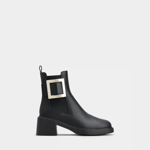 Roger Vivier Viv Rangers Chelsea Booties in leather