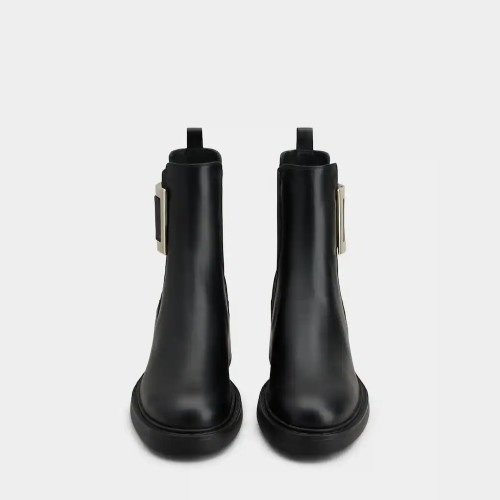 Roger Vivier Viv Rangers Chelsea Booties in leather