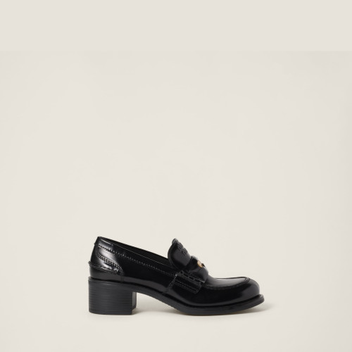 Miu Miu Brushed leather loafers