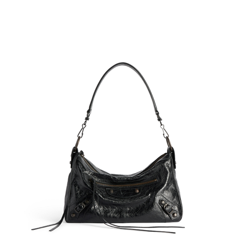 Balenciaga Mens Le City Moto Small in Black