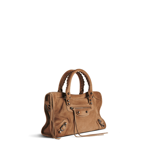 Balenciaga Womens Le City Bag Small in Camel