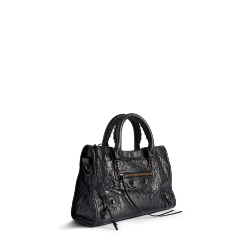 Balenciaga Womens Le City Bag Small in Black